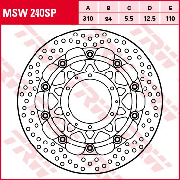 brzdový kotúč  SP TRW 788.02.51 