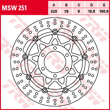 brzdový kotúč  TRW 788.01.84 