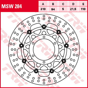 brzdový kotúč TRW 788.25.14