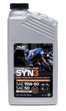 Harley-Davidson® SYN3 Full Synthetic Motorcycle Oil 62600153