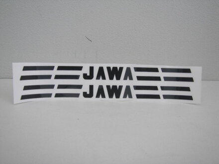 Samolepky 26cm, Jawa-čierne, 2ks - Jawa 20-23 1001817