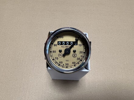 Tachometer, zlatá retro potlač - ČZ 150C 1003540