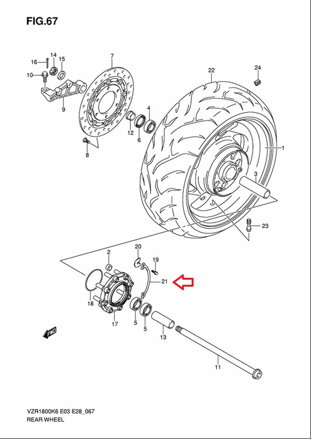 waser thrust 64677-48G00-0000