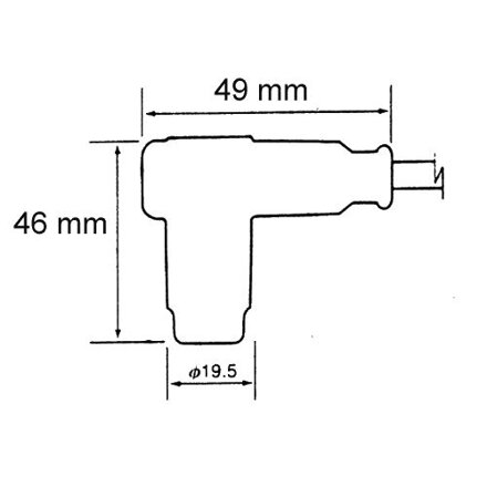 Kabel M s koncovkou CR4 RACING SPEC 708.53.43