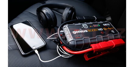 štartovací box + power banka, štartovací prúd 2000 A, NOCO GENIUS BOOST HD GB70 (NOCO USA) BAT995