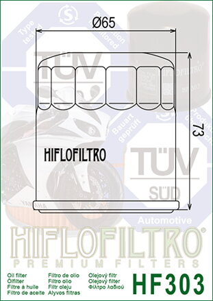 olejový filter HF303 (čierny)