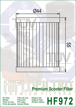 olejový filter HF972