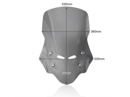 plexi štít CAPONORD, HONDA CB 500 X 2016-2023 HO042FS