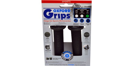 gripy Šport, OXFORD - (čierna guma, tvrdosť gumy medium, pár) M003-17
