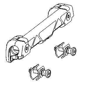 redukcia pre montáž kufrov CAM-SIDE, KAPPA M009-1760