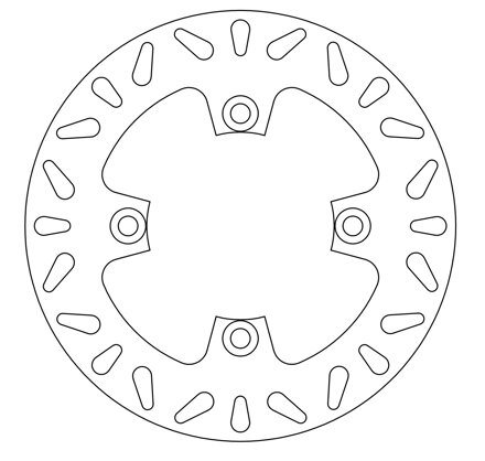 brzdový kotúč plávajúci, NEWFREN M513-105