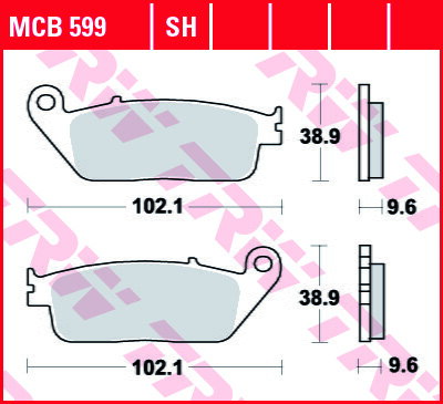 brzdove platničky TRW MCB599SH