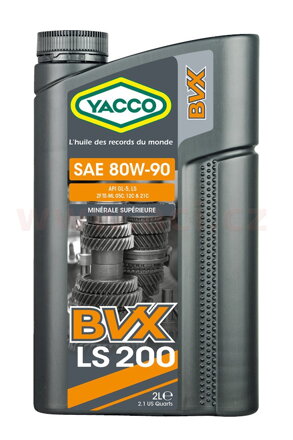 prevodový olej YACCO BVX LS 200 80W90 2L MY 34082
