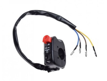 Prepínač Kill switch Start Stop + štart čierny W35147