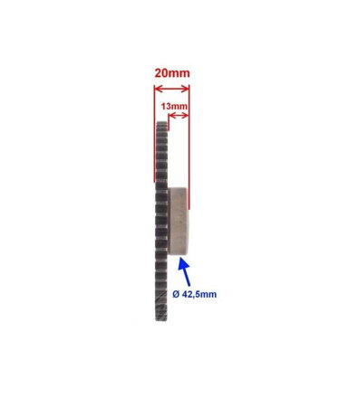 Ozubené koleso voľnobežky SHINERAY 250STIX - 59zb zqi0216