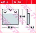brzdove platničky TRW MCB19
