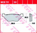 brzdove platničky TRW MCB731SH