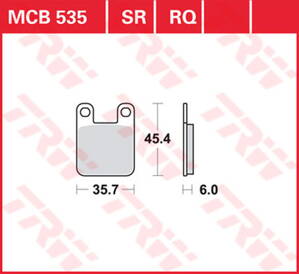 brzdove platničky TRW MCB535