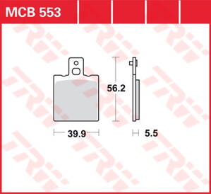 brzdove platničky TRW MCB553