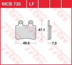 brzdove platničky TRW MCB735EC