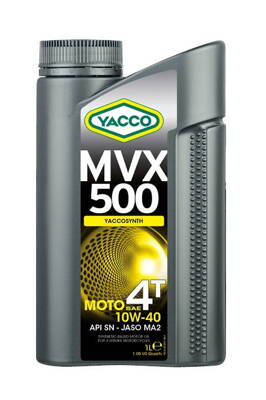 Motorový olej YACCO MVX 500 4T 10W40, YACCO (1 l) MY 33241