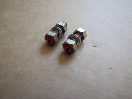 Skrutka ozdobná M5x16 mm, 2ks, Červená 008782