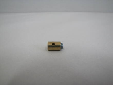 Záchyt lanka so skrutkou 8x11mm, mosadzný 101170