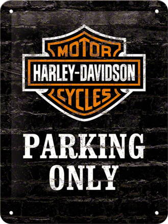 plechová tabuľa "HARLEY DAVIDSON PARKING ONLY"  10014864