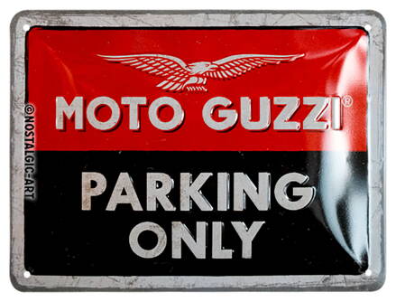 plechová tabuľa MOTO-GUZZI "PARKING ONLY"  10015149