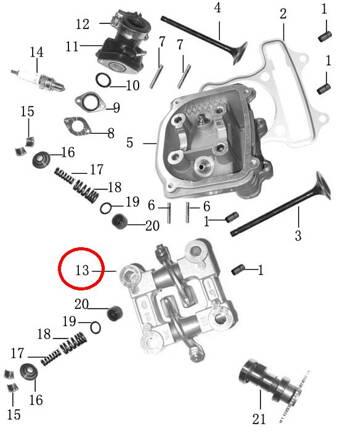 rocker ARM set VORTEX 5013 rocker ARM set VORTEX 5013