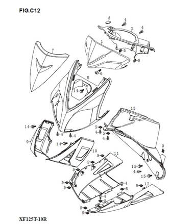 Front cover handlebar 56311QEKF000