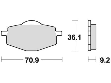 brzdové platničky BRAKING M501-111