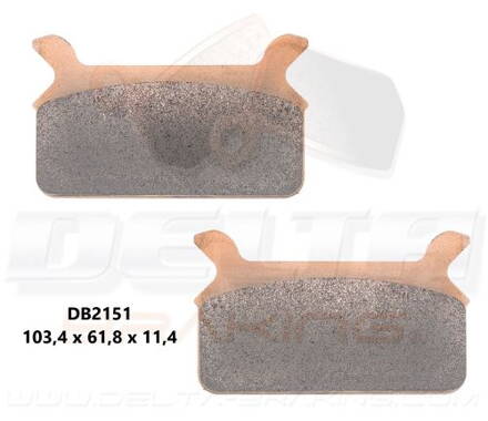 brzdové platničky DELTA DB2151RD-N2