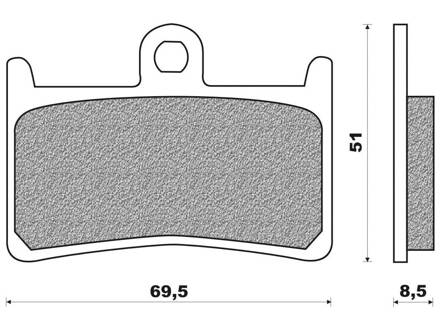 brzdové platničky NEWFREN M502-622