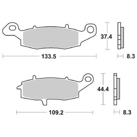 brzdové platničky NEWFREN M502-477