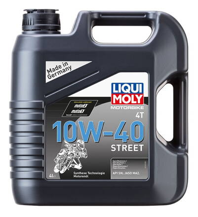 LIQUI MOLY Motorbike 4T 10W40 Street, polosyntetický motorový olej 4 l  LI 1243