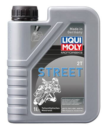 LIQUI MOLY Motorbike 2T Street, polosyntetický motorový 2T olej 1 l  LI 1504