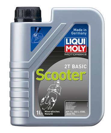 LIQUI MOLY Motorbike 2T Basic Scooter, minerální motorový 2T olej 1 l LI 1619