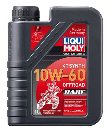 LIQUI MOLY Motorbike 4T Synth 10W60 Offroad Race, plne syntetický motorový olej 1 l  LI 3053