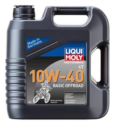 LIQUI MOLY Motorbike 4T 10W40 Basic Offroad, minerální motorový olej olej 4 l  LI 3062