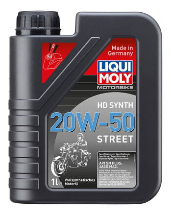 LIQUI MOLY Motorbike HD Synth 20w-50 Street, plne syntetický motorový olej 1 l  LI 3816