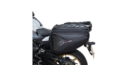 bočné brašne na motocykel P60R, OXFORD - Anglicko (čierne, objem 60 l, pár) M006-113