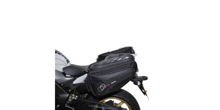bočné brašne na motocykel P50R, OXFORD - Anglicko (čierne, objem 50 l, pár) M006-152