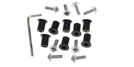 šróbi pre plexi M5 (sada viac farieb) M007-00