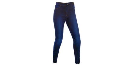 PREDĹŽENÉ nohavice JEGGINGS, OXFORD, dámske (legíny s Kevlar® podšívkou, modré indigo) M111-43