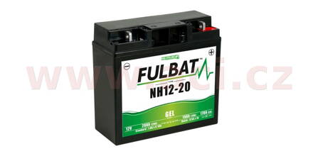 batéria 12V, NH12-20 gél, 20Ah, 170A, bezúdržbová gél technológie 185x81x170 FULBAT (aktivovaná vo výrobe) M310-013
