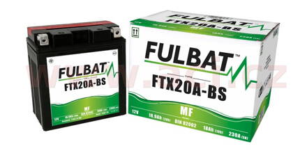 batéria 12V, FTX20A-BS, 18Ah, 230A, bezúdržbová MF AGM 150x87x161 FULBAT (vr. balenia elektrolytu) M310-111