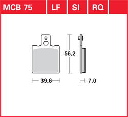 brzdove platničky TRW MCB75