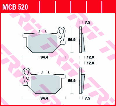 brzdove platničky TRW MCB520