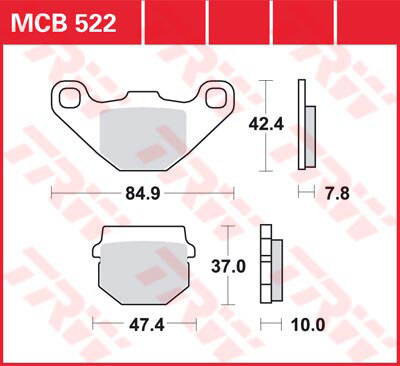 brzdove platničky TRW MCB522